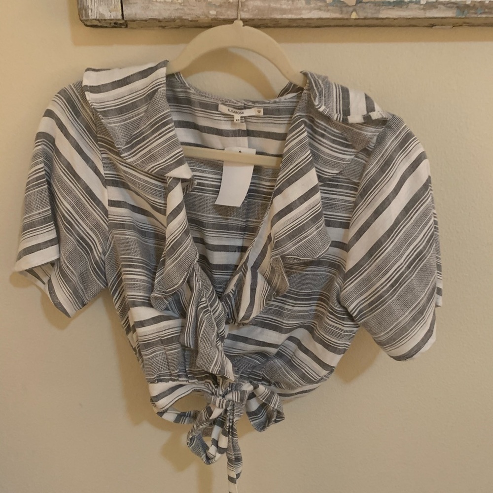 Tularosa tie crop top with tags